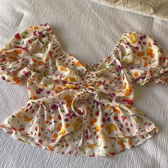 Fruity peplum crop - Picture 3 of 8